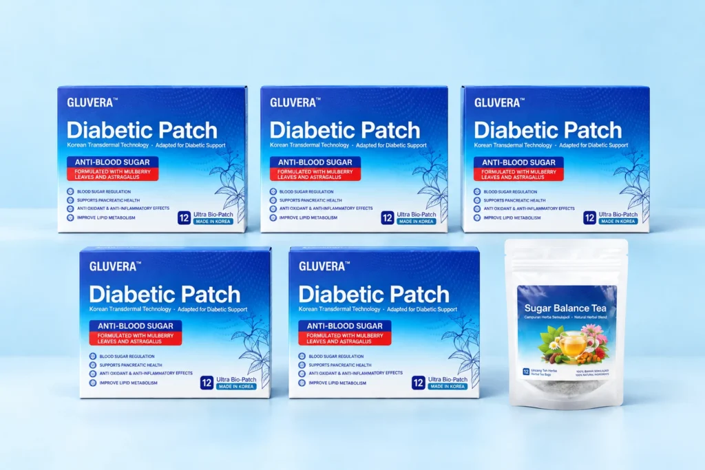 GLUVERA 5 Kotak (60 Patch) + Hadiah